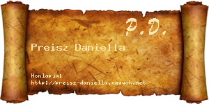 Preisz Daniella névjegykártya